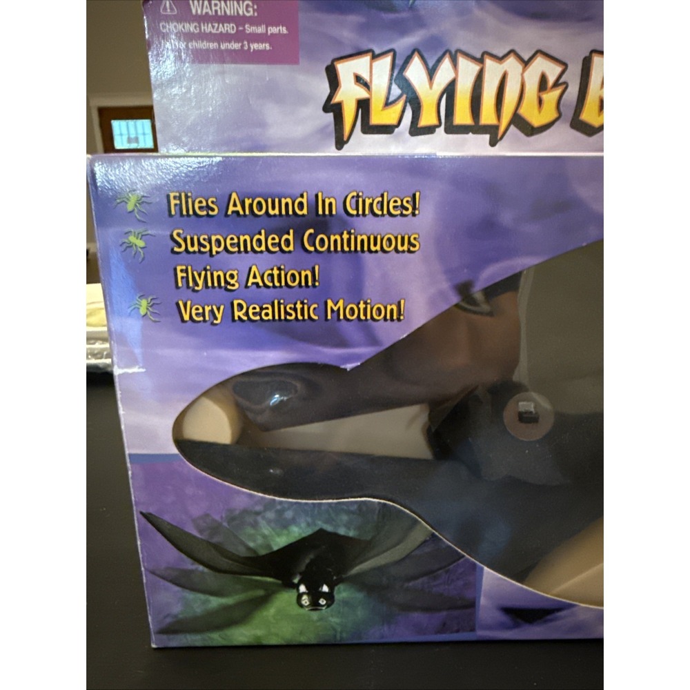 2002 Gemmy Halloween Flying Bat Decor Spooky Vintage - Picture 2 of 10